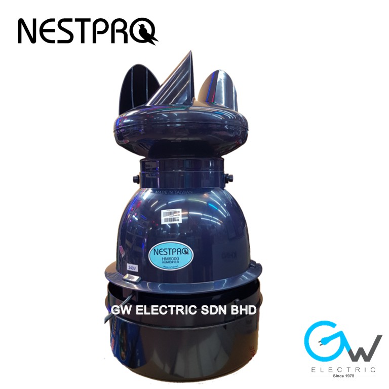 [Made in Taiwan] Nestpro Humidifier HM6000 HM6500 HM7000 with Cover for Swiftlet Farming Burung Walet Walit