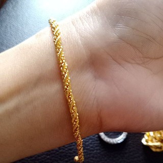 Rantai tangan ekor kucing. gelang tangan ekor kucing emas 916 original