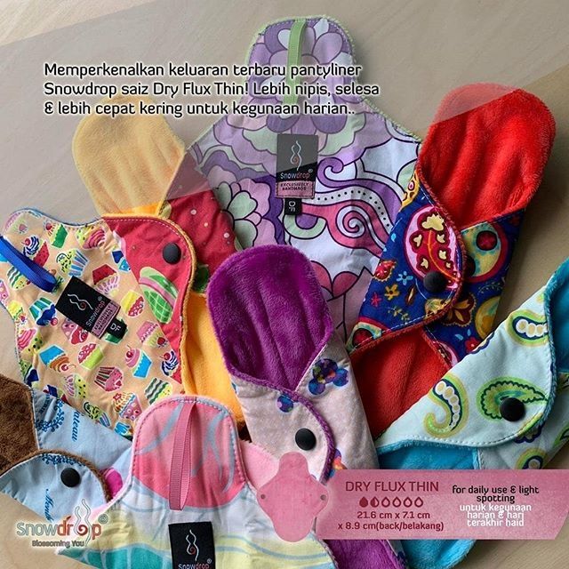 Pantyliner Kain Cloth Liner Snowdrop Reusable Pantyliner washable liner