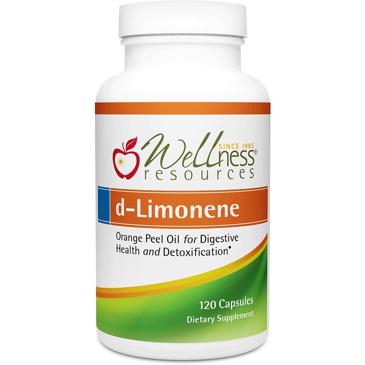 High Potency dLimonene Capsules 1000mg, 120 Capsules Orange Peel