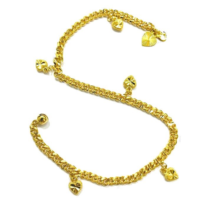 Emas Korea GT12 Set Gelang Tangan Kaki Loceng Kanak2 Emas Korea GT12 Set Gelang Tangan Kaki Loceng Kanak2