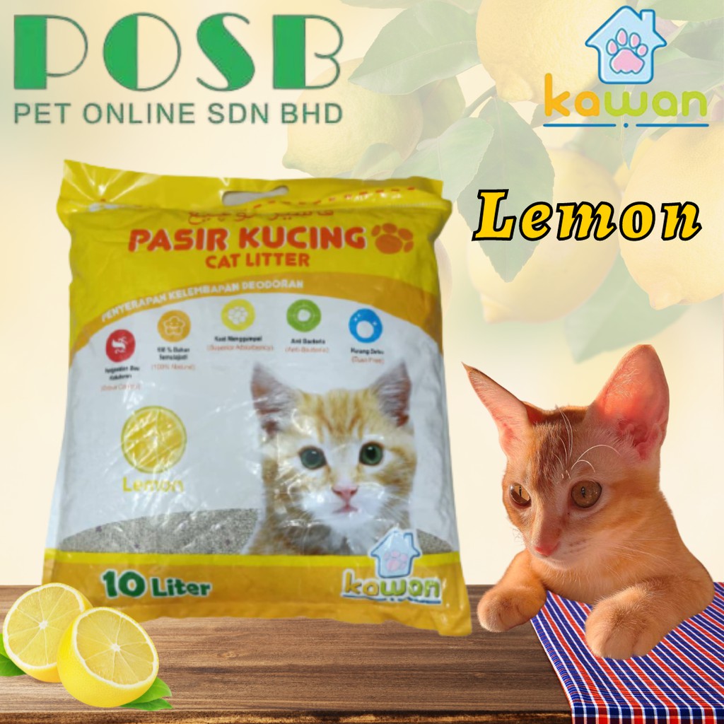KAWAN Premium Cat Litter 10L (7.5kg) / KAWAN Pasir Kucing 10L 
