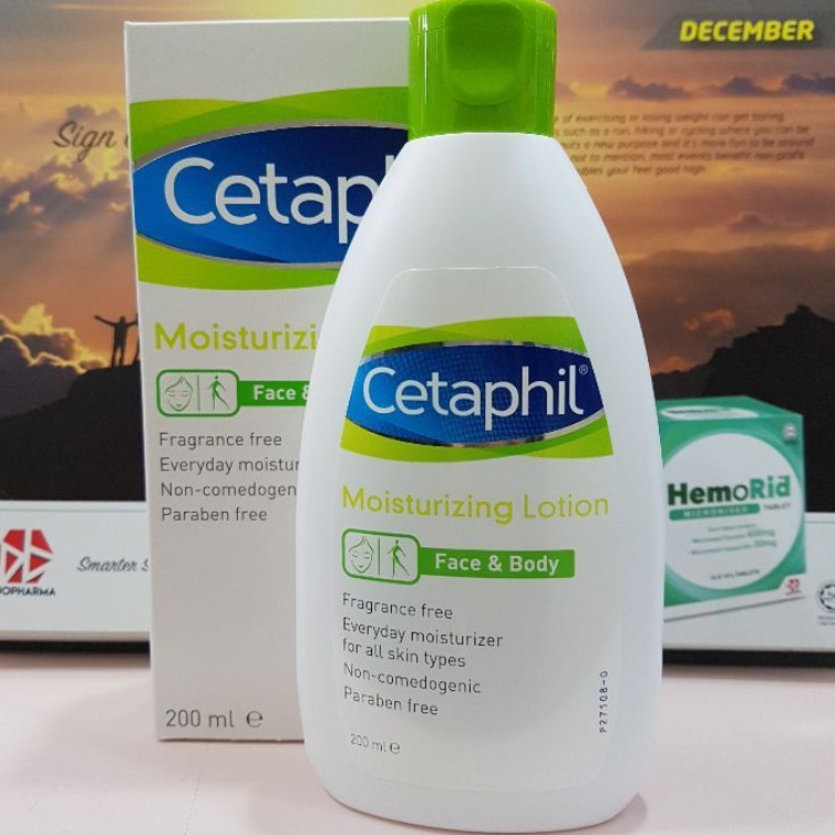 Cetaphil Moisturizing Lotion Face & Body 200ml Shopee Malaysia