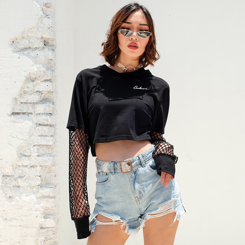 crop top hoodie with shorts