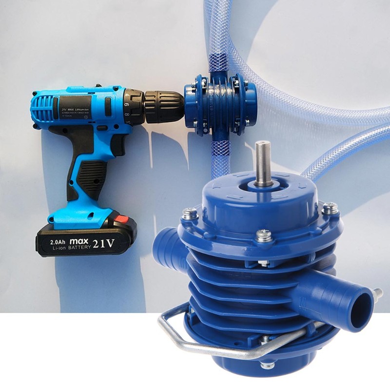 Heavy Duty Self-Priming Hand Electric Drill Water Chemical Pump Home Garden Banjir Garden Pam Air Kolam Ikan Aquarium