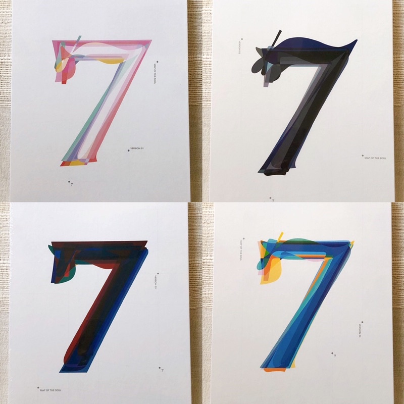 BTS MOTS 7 sealed album (Map of the Soul series) versions 1 / 2