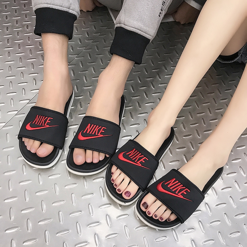 nike slippers couple