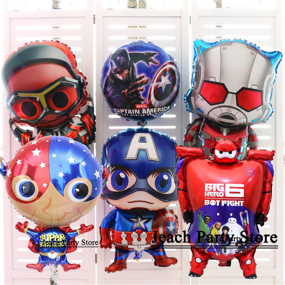 Birthday Decoration Baby Kids The Avengers Party Toys Foil