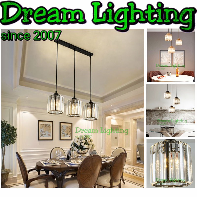 Dream Lighting / K9 Crystal Nordic Design Art Loft Hanging Light Pendant Light Modern Style Crystal Ceiling Lamp Lampu