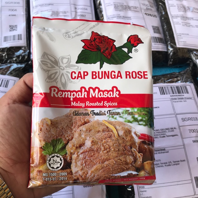 Paling Murah Halal Rempah Gulai Cap Bunga Rose Gulai Masak Sedap Expired Lama Shopee Malaysia