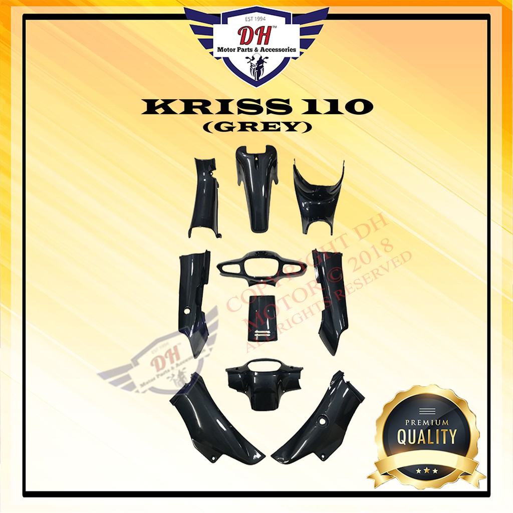 KRISS 110 COVER SET (GREY) Shopee Malaysia