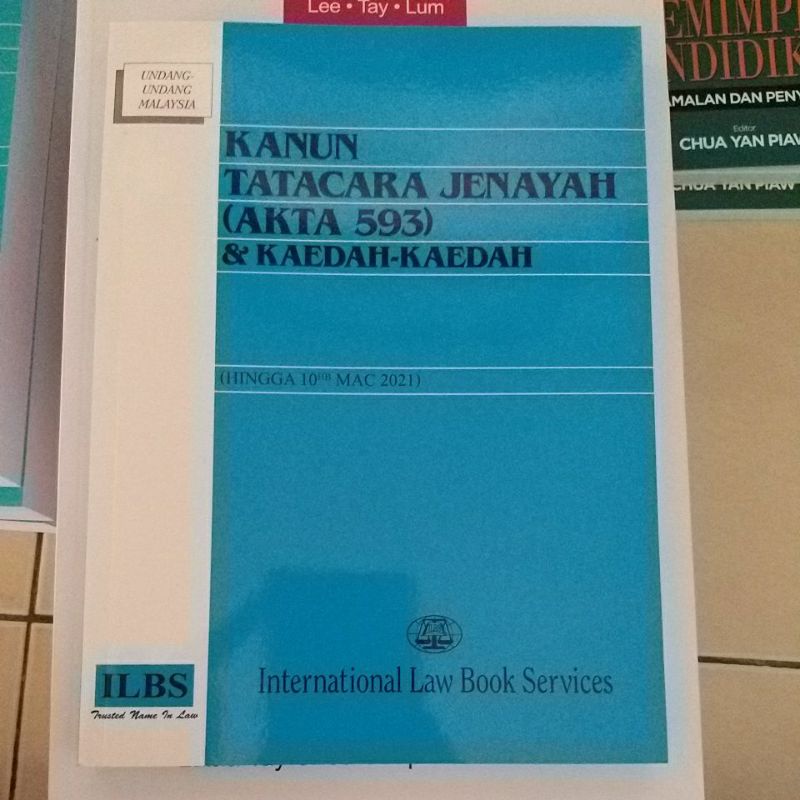 Kanun Tatacara Jenayah Akta 593 Kaedah Kaedah Hingga 10 Mac 2021 Shopee Malaysia