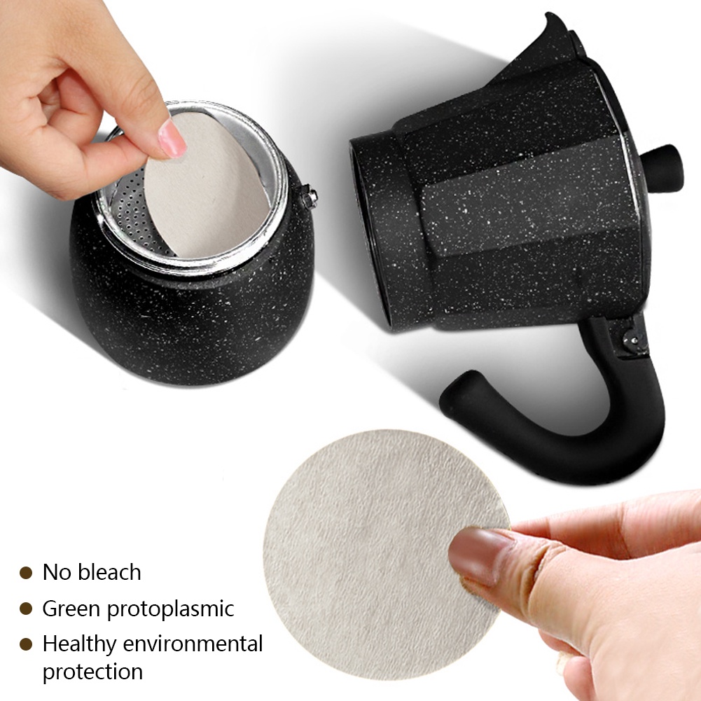 NOBLE 100Pcs Round Coffee Filter Paper Espresso Coffee Maker Professional  Filters Paper | Shopee Malaysia