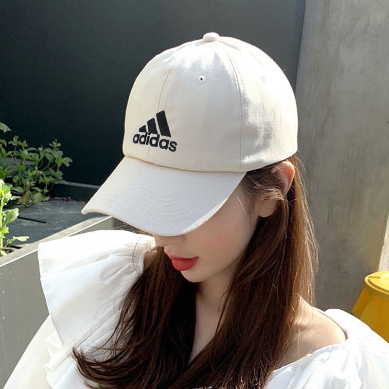 Sports Adidas阿迪达斯帽子女春夏新款遮阳帽韩版显脸小棒球帽白色鸭舌帽 Shopee Malaysia