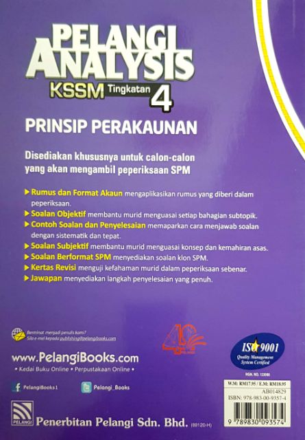 Bs Pelangi Analisis Prinsip Perakaunan Tingkatan 4 Kssm Shopee Malaysia