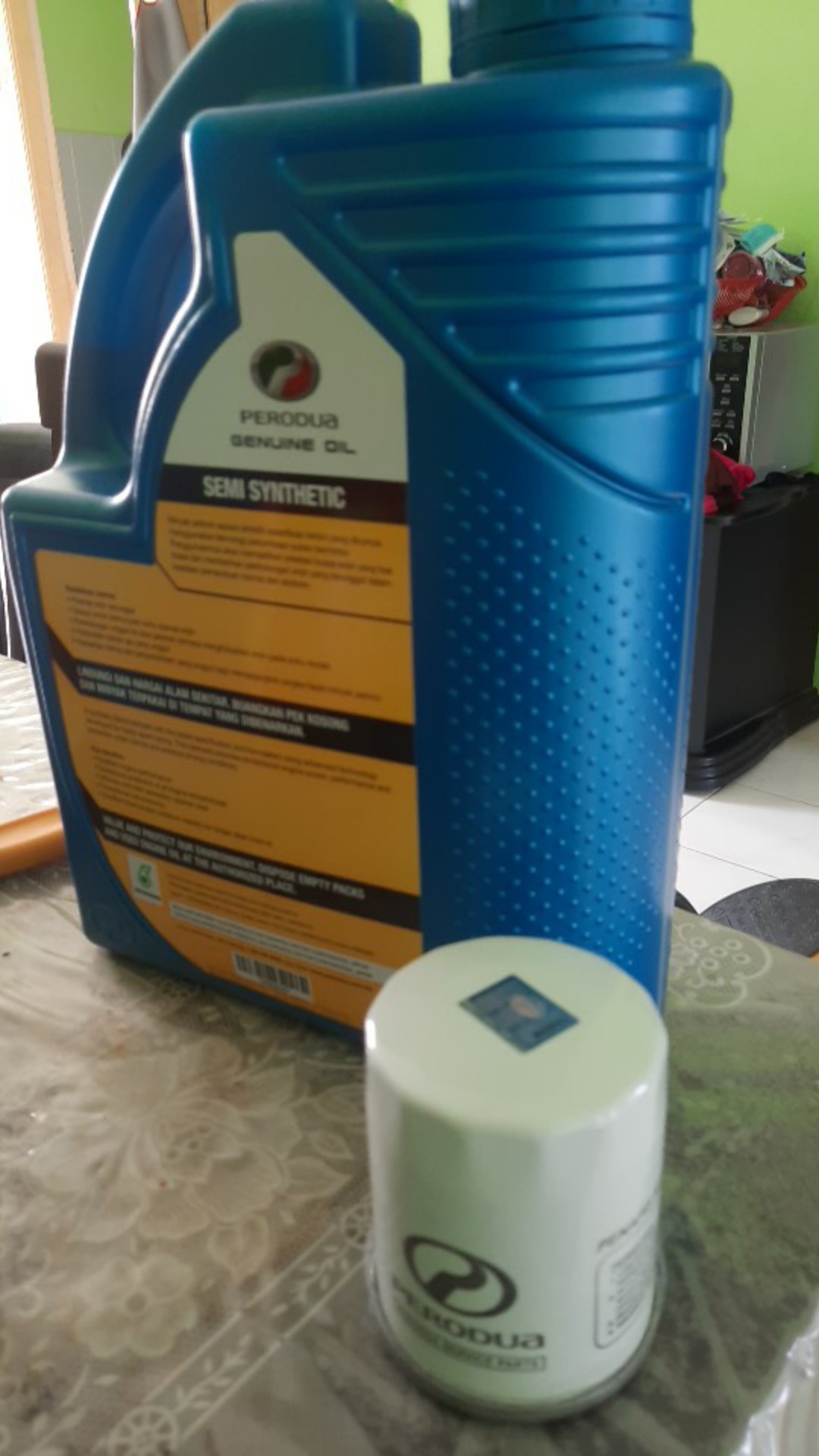 Original 100% PERODUA 5W30 5w-30 Semi Synthetic Engine Oil 