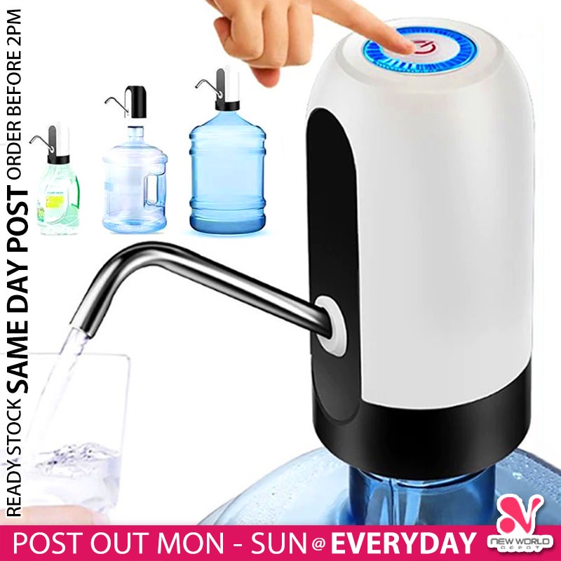 《 》 Electric Water Dispenser Pump Rechargeable Auto Automatic Drinking Water Bottle USB BPA Free 自动饮水机