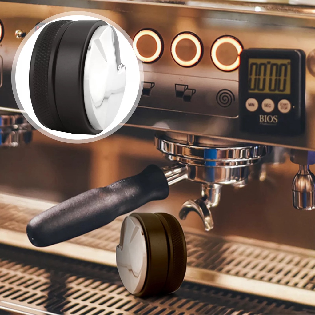 (Ready Stock)Espresso Coffee Tamper and Distributor Leveler Tools Dual