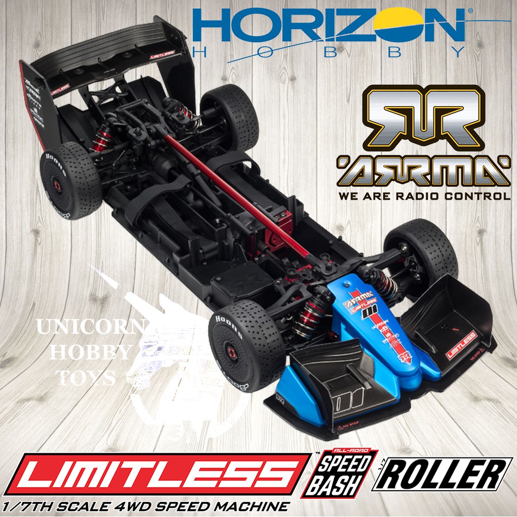 ARRMA 1:7 Limitless Speed Bash Electric 4WD All-Road Roller RC CAR | Shopee  Malaysia