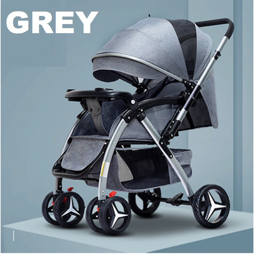 🎁KL STORE✨ 2021 (1Yr Wrty) Luxury 2 Way Facing Lightweight HY6601 Baby Stroller Prams Enl