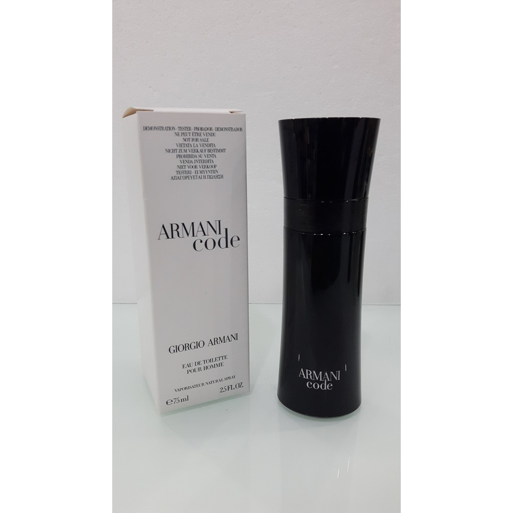 armani black code tester