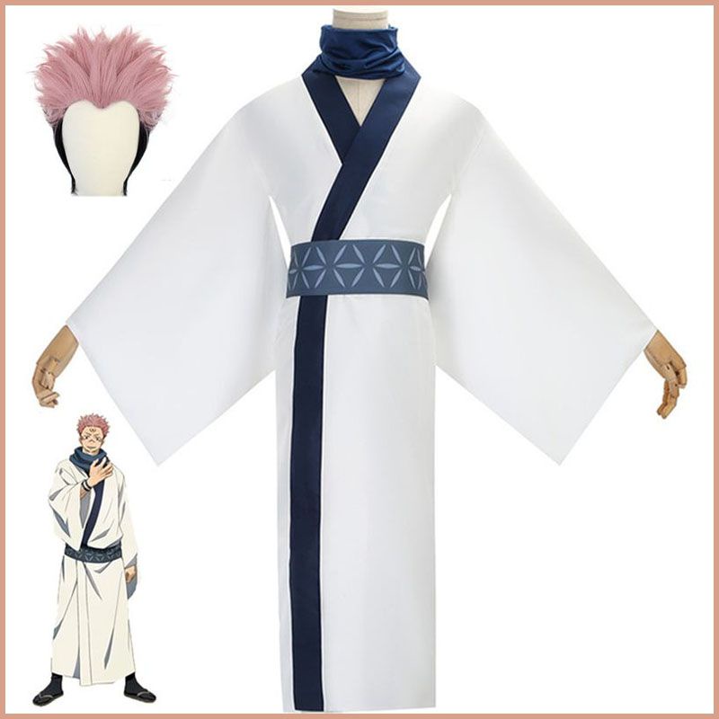 Ryomen Sukuna Women White Outfit Party Carnival Halloween Cosplay Costume