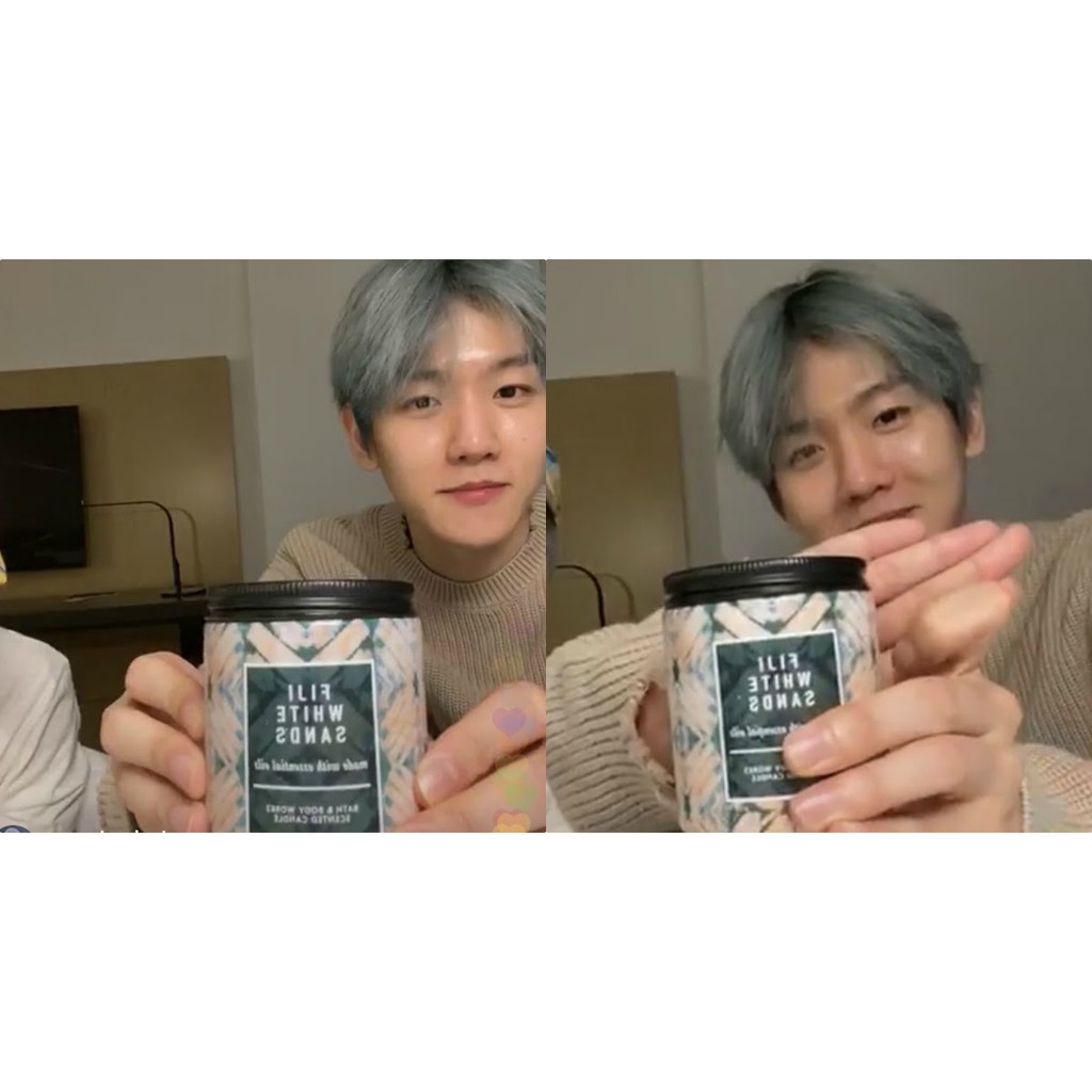 EXO Baekhyun Fiji White Sands 3Wick Candle Bath and Body Works Shopee Malaysia