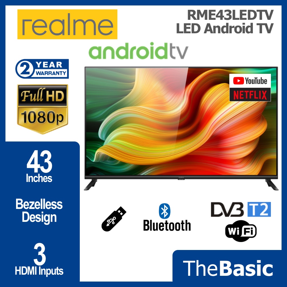 Realme/Sharp 43" 1080P Full HD Android/Google TV ( 2TC43GH3000X )