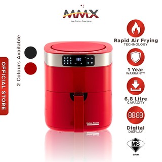 Mmx Kelen Munoz 3 8l L Size Healthy Air Fryer Red Black Lazada