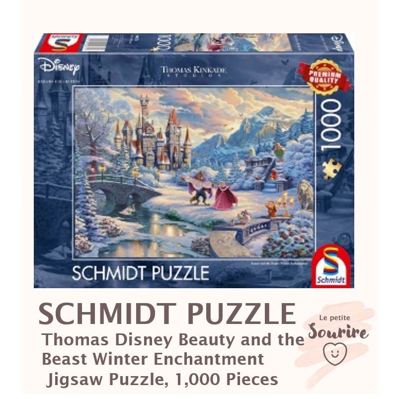 Thomas Kinkade Jigsaw Puzzle Disney Schmidt 1000 Pieces Beauty And The ...