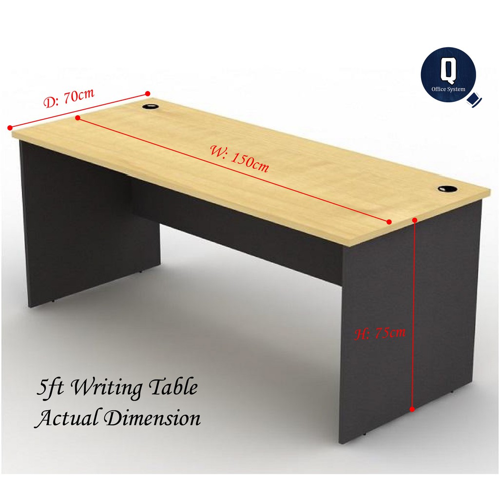 Qos 5ft Office Writing Table Study Desk High Quality Long Lasting Home Use Office Use Shopee Malaysia