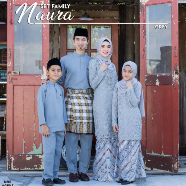 Grey Family Set Sedondon Baju Raya Tahun 2020 Shopee