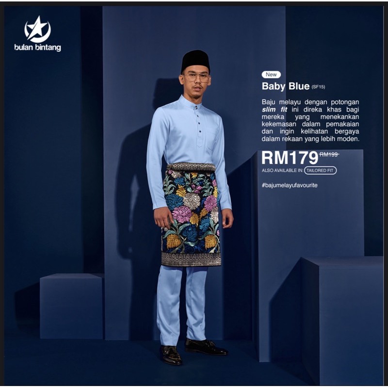 Baju melayu bulan bintang kl