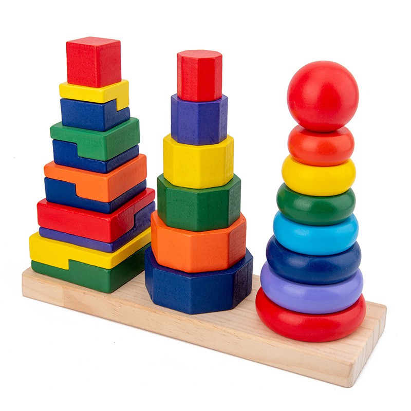 geometric stacker toddler toy