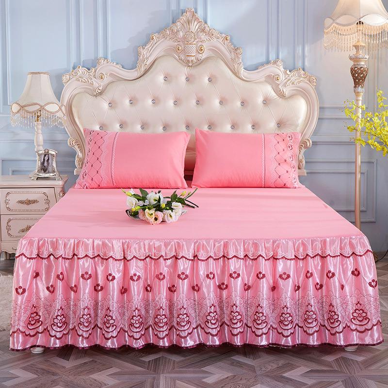 3 in 1 Korean Lace Bed Skirt/Wave Sheet/Dust Crinkle/Double Sheet Shopee Malaysia