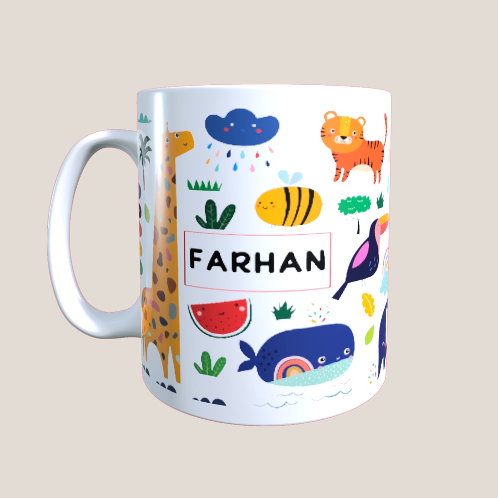 Animal Kingdom Mug | Cofffee Tea Hot Chocolate | Gift Hadiah | Cup Cawan | Birthday