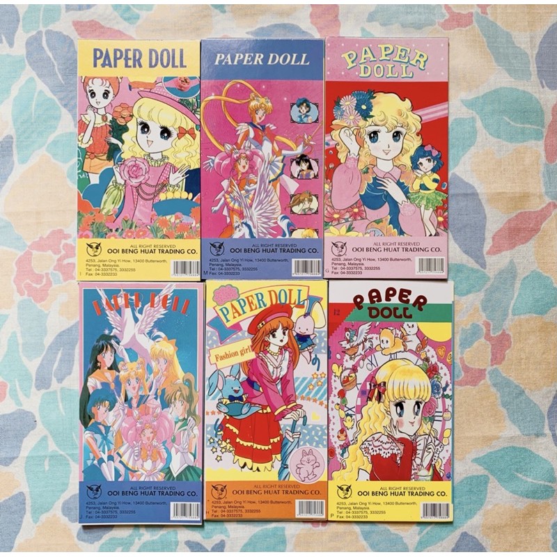 6 pcs Paperdoll Anak Patung Kertas Legend 90s Shopee Malaysia