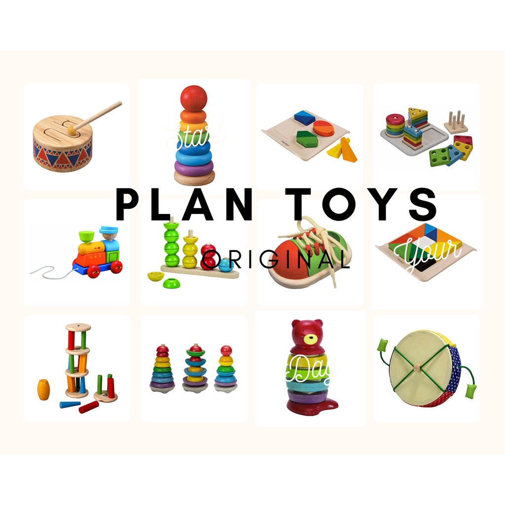 Plan Toys Original FULLY IMPORTED Items Last Batch- Manufacture toys from reclaimed rubberwood Safe for Kids