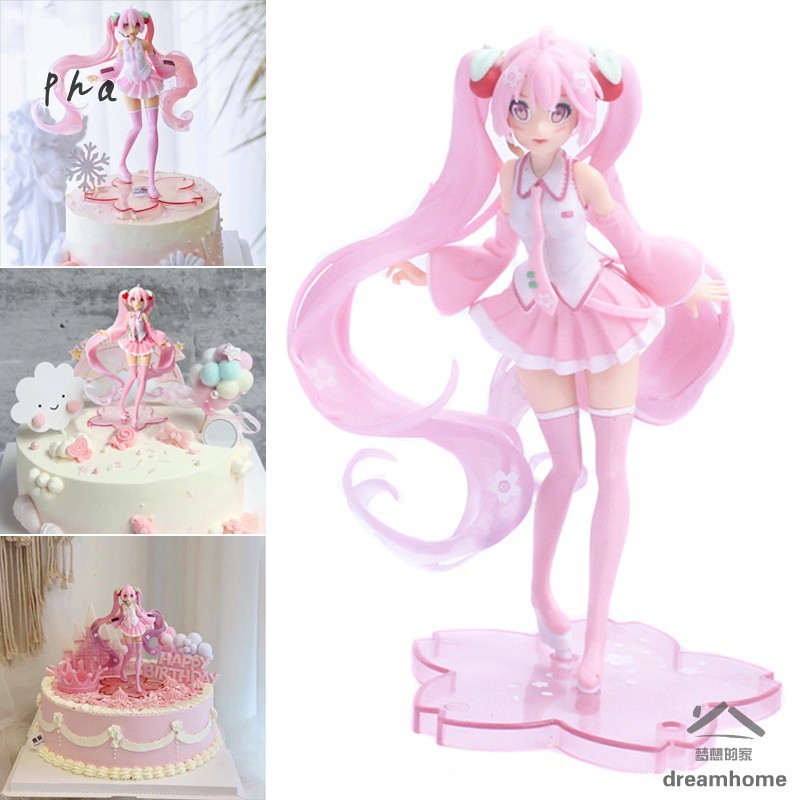 Ready Stock Anime Miku Hatsune Girls Action Figures Pvc Ornament Cake Topper Decorations Children Mini Toys Birthday Party Supplies Shopee Malaysia