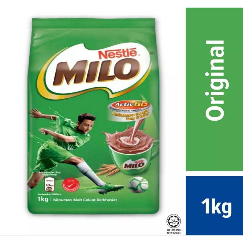 Nestle Milo Activ Go Chocolate Malt Powder Soft Pack Milo Refill Pack 1 Kg Shopee Malaysia 4378