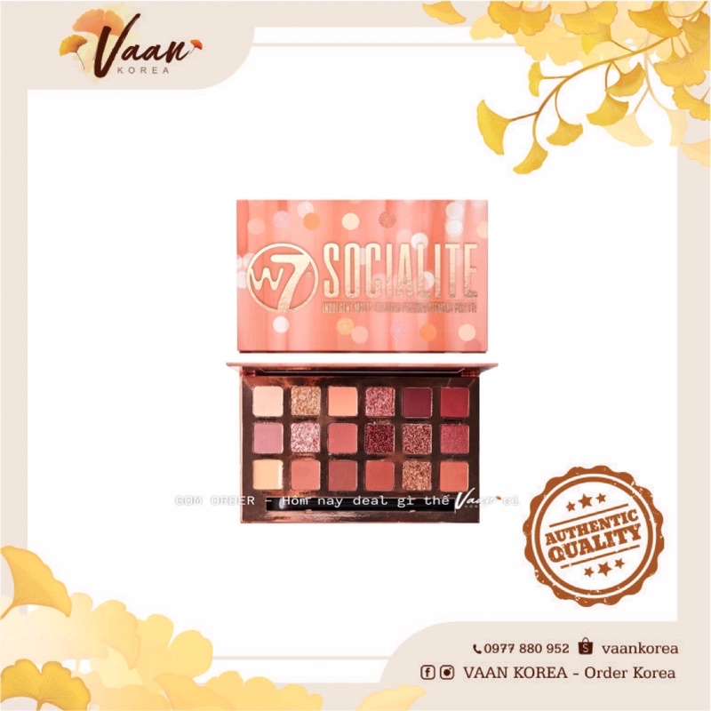 W7 SOCIALITE PALETTE Eyeshadow PALETTE
