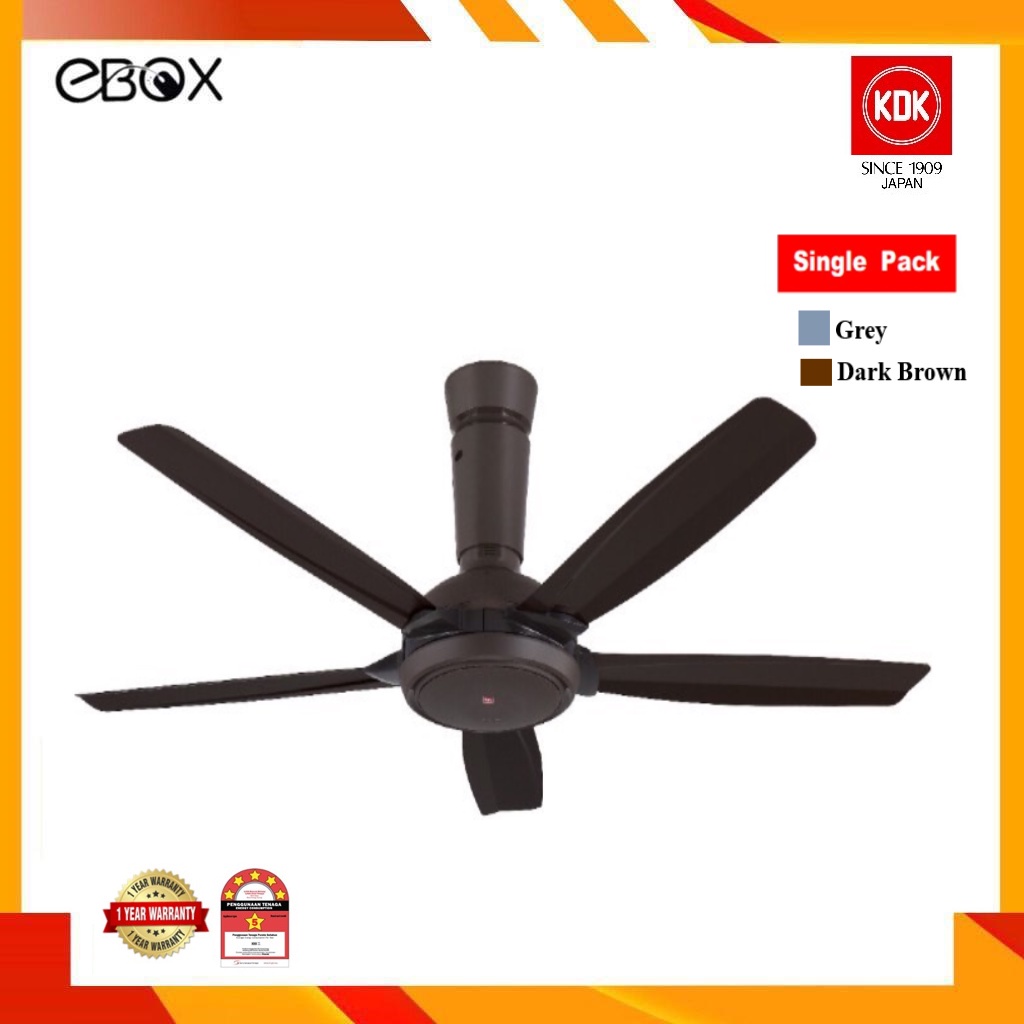 KDK K14YZ 56" 5 Blade Remote Ceiling Fan | Shopee Malaysia