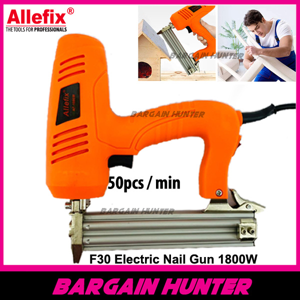 NAIL GUN ELECTRIC Allefix Electric Nail Gun F30 Electric Pneumatic