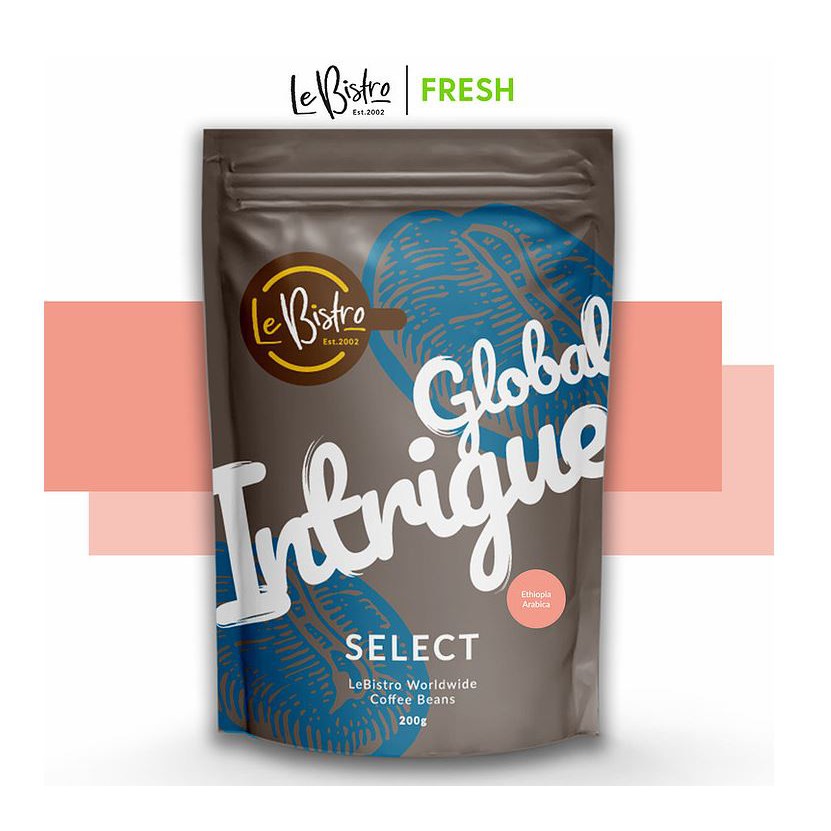 LEBISTRO PENANG Coffee, Select Freshly Roasted Coffee Beans, Colombia Arabica, 200 G