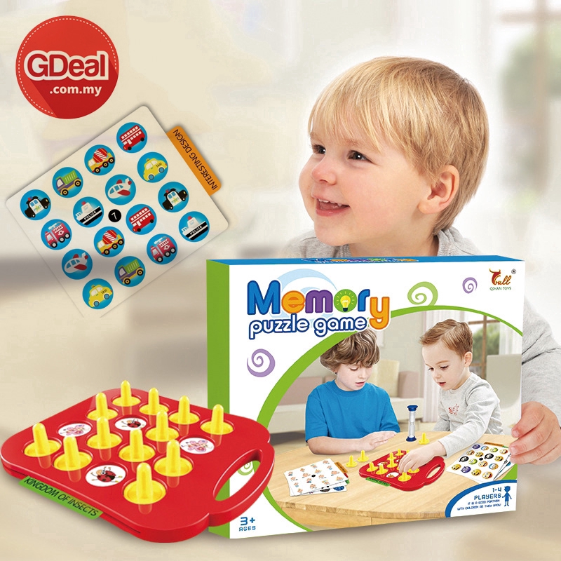 GDeal Children Memory Training Matching Pair Game Early Education Interactive Toy Chess Puzzle Toys