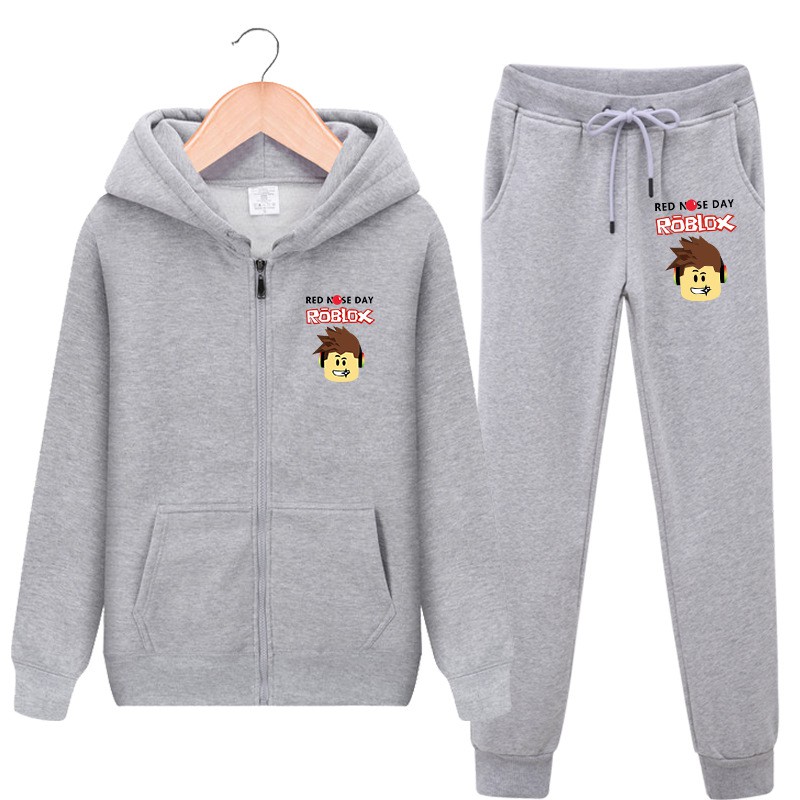 Roblox Red Nose Day Game Anime Around Men And Women Casual Sweater Pants Sweatpa Shopee Malaysia - roblox red kimono pants