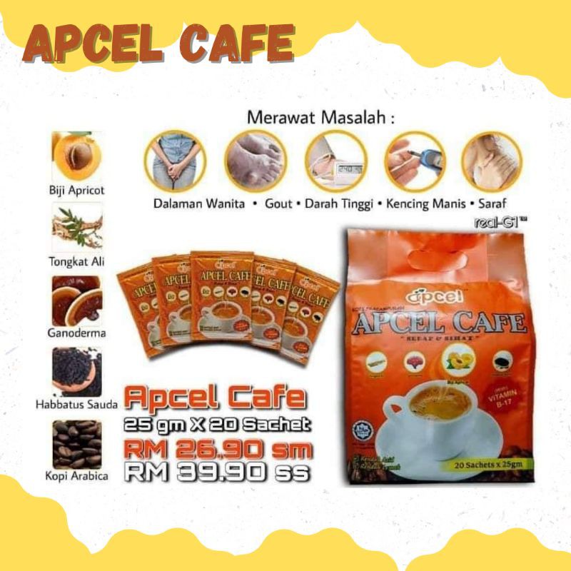 Ready Stock Kopi Viral Apcel Cafe Kopi Untuk Kesihatan Coffee Kesihatan Coffee Kurus Kopi Rawat Penyakit Shopee Malaysia