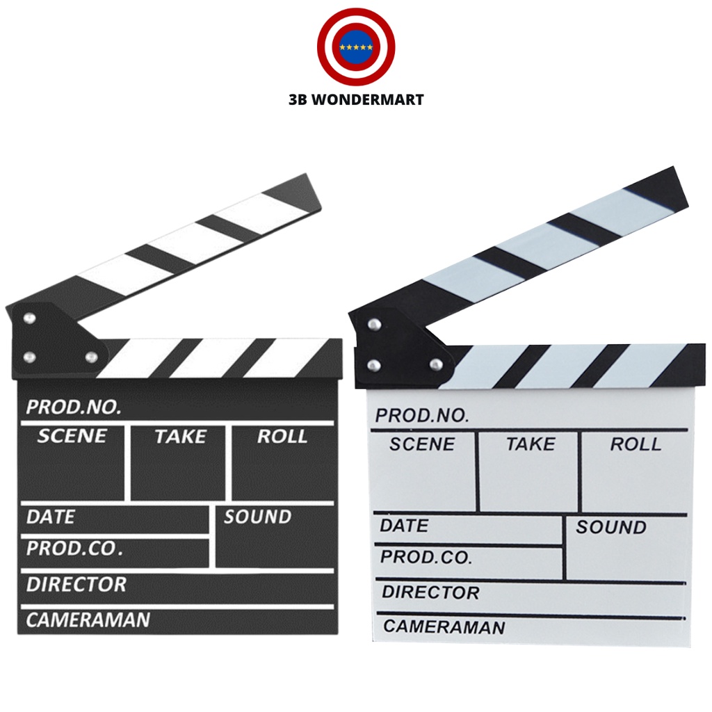 Film TV show Cut Action Wooden Movie Directors Clapboard Theater Decoration