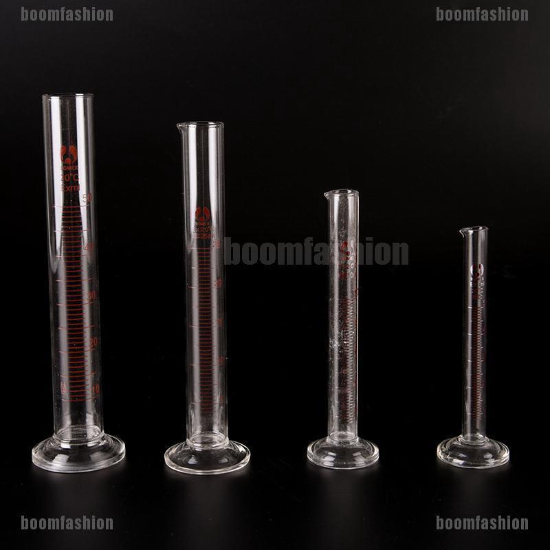 ღBOOღ High Quality Graduated Glass Measuring Cylinder Chemistry Laboratory Measure [FS]