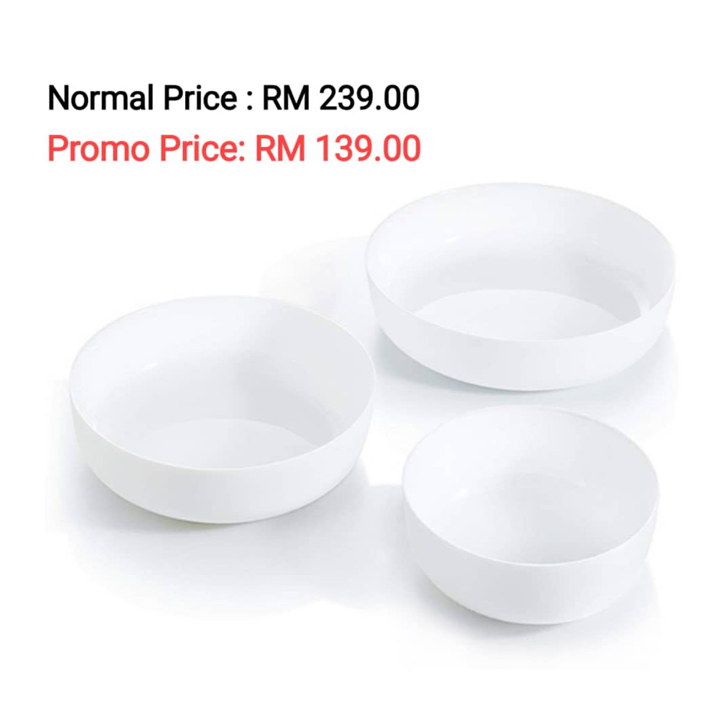 LUMINARC 3PCS BAKING DISH DIWALI Shopee Malaysia